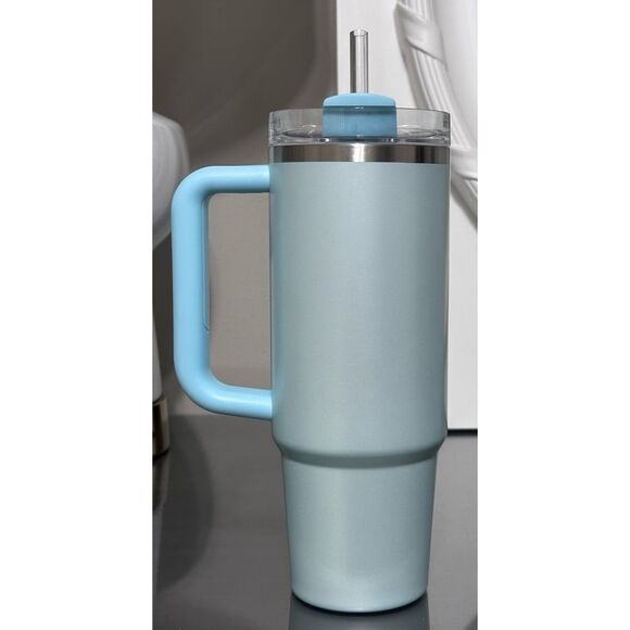 Stanley x Starbucks CHINA Exclusive 2025 SUMMER BLUE Series 30oz Tumbler - Picture 3 of 5